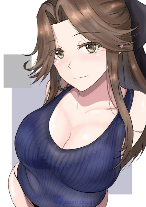 うちの神通は、左腕二の腕から先が生体義手、腹部等に裂傷、胸部装甲が多少?大きいという特徴がありまして明確に大きいですね、はい・・・・ 