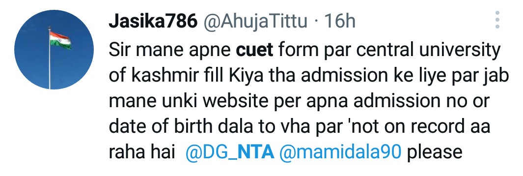 AIAGIndia's tweet photo. @DG_NTA Please reopen CUET UG Correction window last time.
Many Students are waiting for your response.
#CUET #CUETUG2022 #CUETAnswerKey #cuetresult #CUETUG2022result #cuetresults https://t.co/JhNqcMgd3q