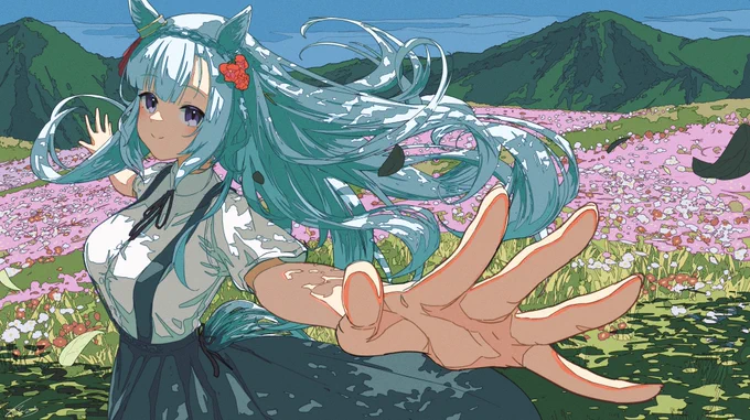 尻尾忘れてたので描き足しました…! 