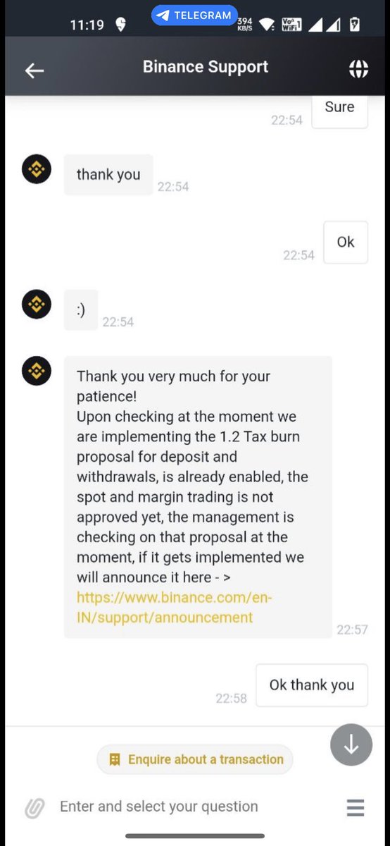 .<a href="/binance/">Binance</a> has made it CLEAR that adding OFF-CHAIN 1.2% $LUNC burns to their exchange is STILL a possibility.

Retweet if you want the 🔥🔥🔥!