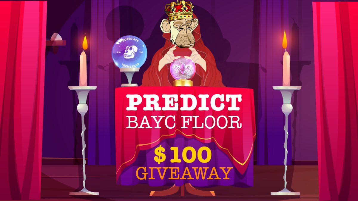 GM42nft's tweet photo. WIN 100$ 💰💰💰
 
1⃣ Like &amp; RT this post
2⃣ Predict the floor price for the BAYC nft (@BoredApeYC) on October 7 2022 at 9:00 GMT 
3⃣ Post predict in our discord: https://t.co/fpsLMO9kDG

The most accurate answer will be rewarded with 100 GM$. #Giveaways https://t.co/UCMHimQxch