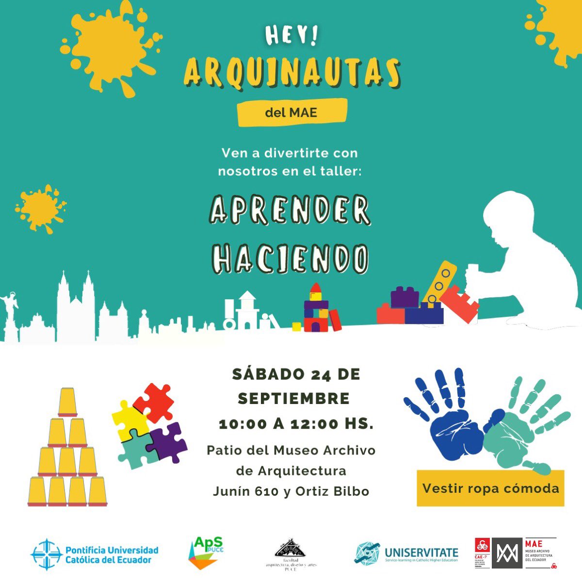 🔊 El curso de historia y teoría de la arquitectura moderna y contemporánea, ganadores de la primera convocatoria de #Aps, desarrollará la primera actividad dirigida a niños y niñas en el Museo Archivo de Arquitectura del Ecuador.👧🏽🖍🧩🧒🏽

.
.
.
<a href="/ApS_PUCE/">Aprendizaje-Servicio PUCE (GI-ApS)</a> <a href="/hermenautaazul/">Juan Carlos González</a>