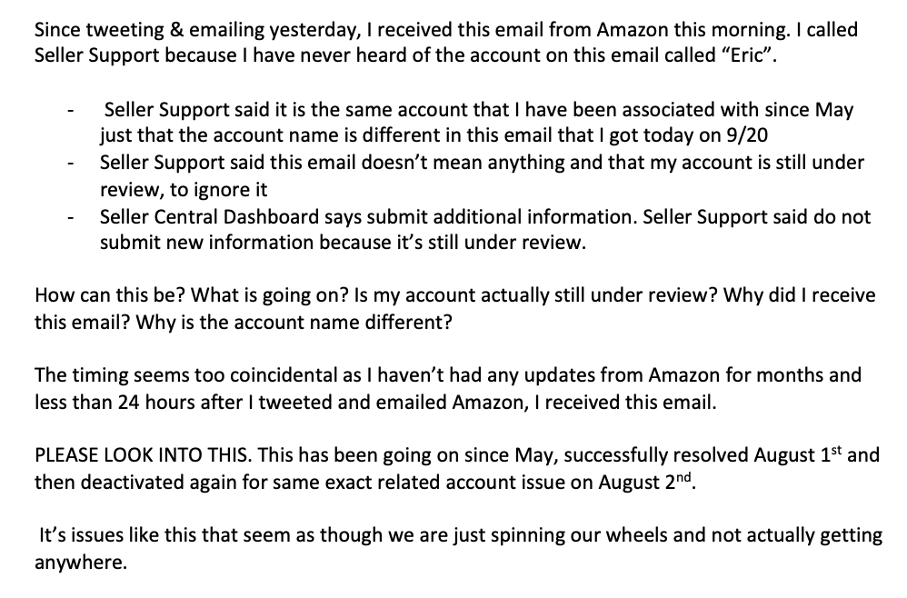 jkmazzarella's tweet photo. @dharmeshmehta @Venuseswilliams @dharmeshmehta @AmazonASGTG @amznsellerhelp https://t.co/KPavdPnxjP