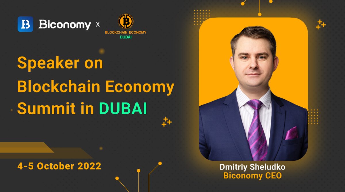 #BiconomyExchange CEO @SheludkoDmitriy will join @BEconomy_HQ as a speaker on the 'How can CEX be useful in the development of Web3 technologies' topic. #Biconomy also acts as Silver Sponsor of this Summit🔥 🏆We are giving away 2 free tickets for our community👇 #BEDubai2022