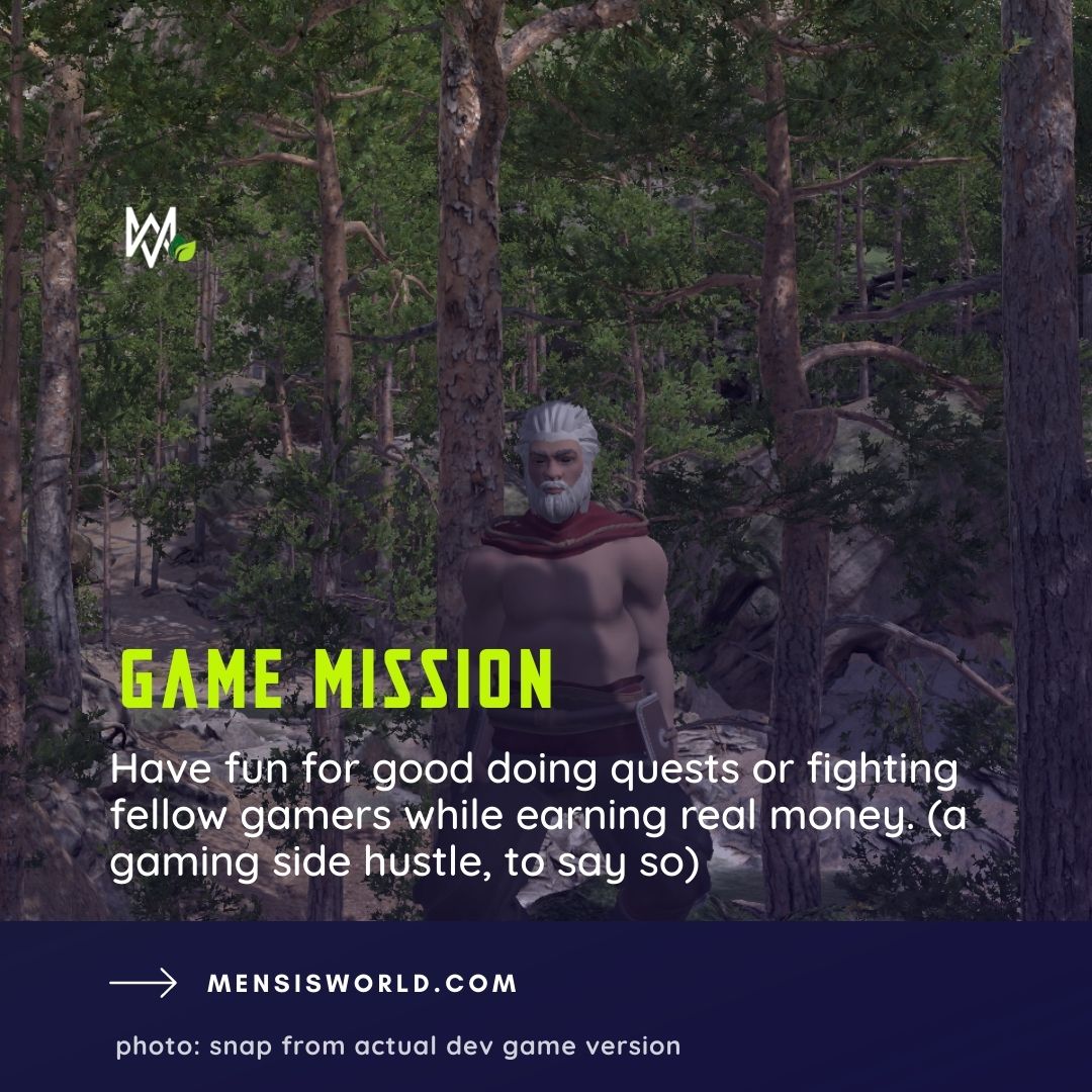 MensisWorld's tweet photo. 🐱‍💻 As adults, most of us stop playing video games and turn to side hustles to make money.
Or as a teen, we do the same thing to pay for rent or groceries.

Mensis Game will be a solution to this. https://t.co/B2a71ifqew