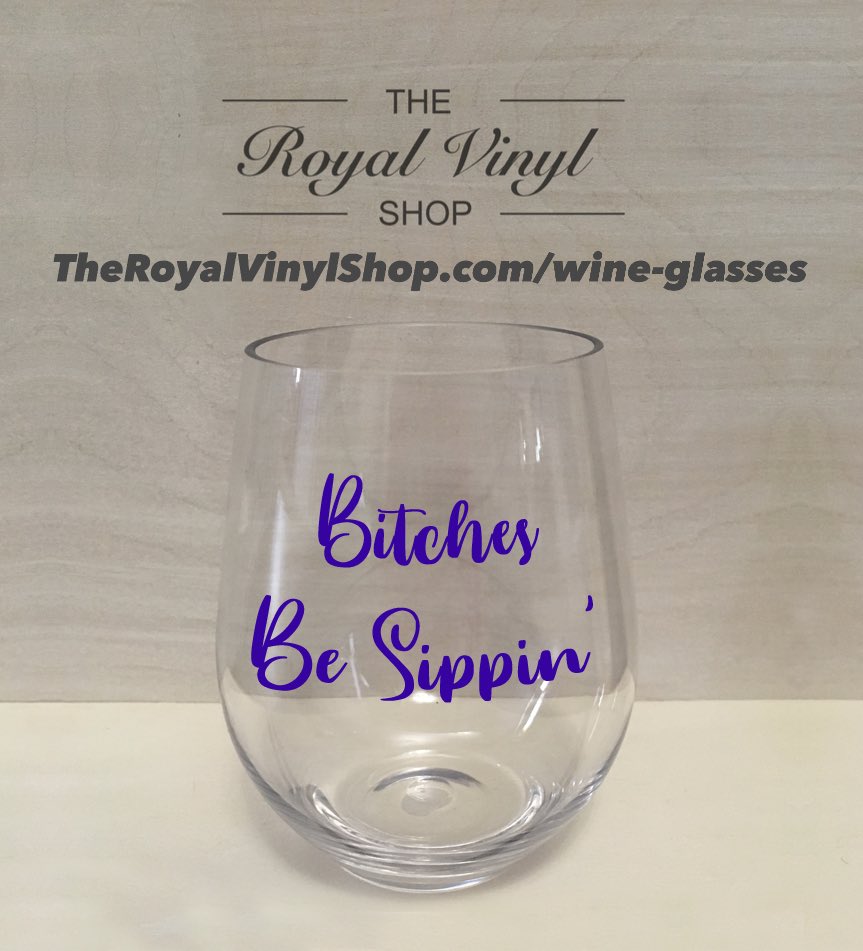 RoyalVinylShop's tweet photo. “Bitches Be Sippin’” - Customized  Acrylic Wine Glass by The Royal Vinyl Shop. https://t.co/EiONXYLfOo 

#theroyalvinylshop #wineglass #wineglasses #customwineglasses #wine #wines #vino #vinos #winelover #winelovers #winewinewine #winetime #wineoclock #winestyle #winemoments #ny https://t.co/UR7tR5UWFm