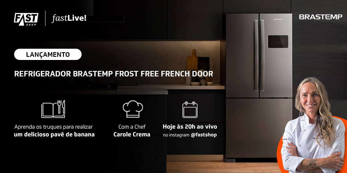 Aprenda os truques para realizar um delicioso pavê de banana com a Chef Carole Crema e aproveite para conhecer o mais novo lançamento da Brastemp: Refrigerador Brastemp Frost Free French Door!

Acompanhe: bit.ly/3f4UfBb