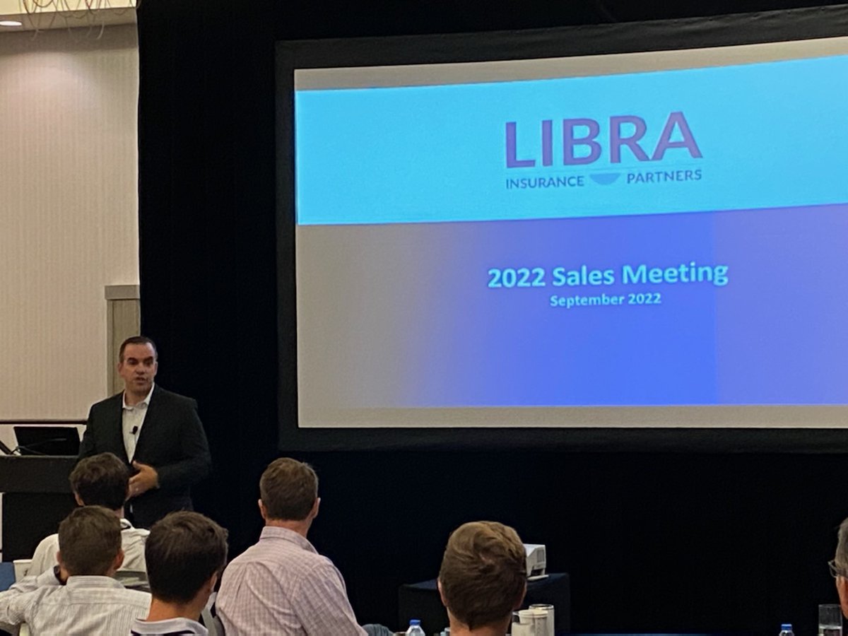 LIBRA_IP's tweet photo. Day one of our 2022 Sales Meeting has officially begun. LIBRA's own Steve Santos and Jon Jacobs provided opening remarks and the first presentation of the day. #WeAreLIBRA #LIBRASales @SSantosLIBRA https://t.co/LfnGwcuILL