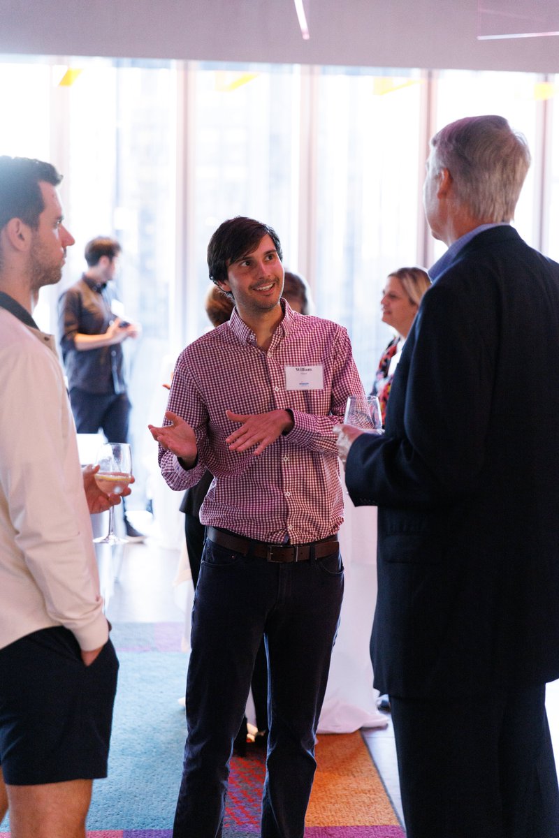 williampglass3's tweet photo. Had a blast at the @rollinscollege NYC alumni event last week. 

Met some great alumni, reconnected with friends, and got this great pic of President Cornwell, @andrewh1492  &amp; I talking about the @theostrichapp + Rollins partnership. https://t.co/PXk85jIKCQ