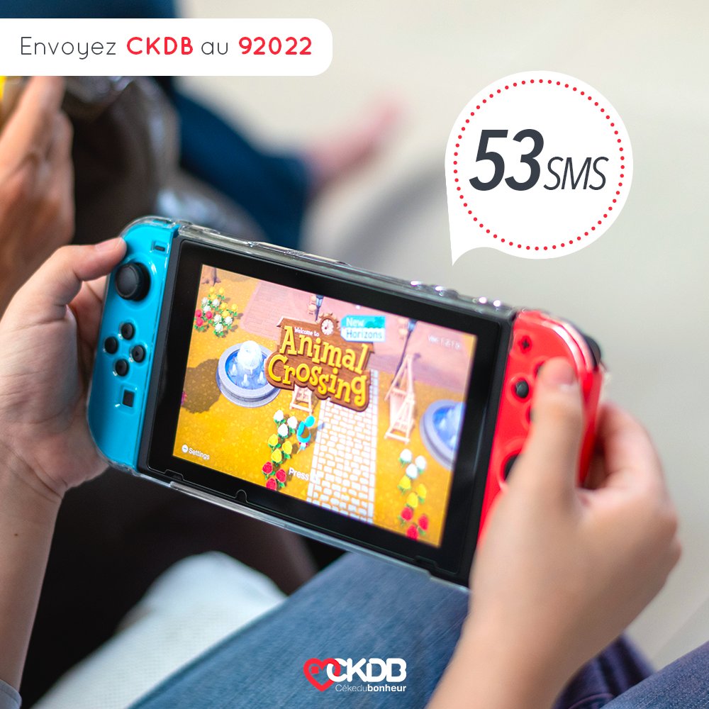 CEKEDUBONHEUR's tweet photo. 1 SMS envoyé au 92022, c’est 5€ reversés à CKDB.

53 SMS, c’est une console de jeux. C’est une opportunité pour les jeunes patients de se divertir, de stimuler leur créativité, de jouer ensemble🎮

Un petit geste qui représente beaucoup❤️‍🩹
Pour faire un don, envoyez CKDB au 92022 https://t.co/3yquABJPNB