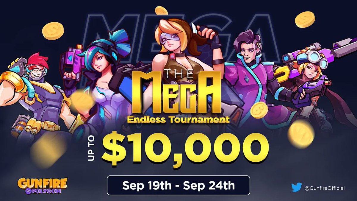 ⚡️⚡️A free tournament with a prize fund of $10,000 is being held by Crypto game @GunfireOfficial 

📅Start: September 19
❗️End: September 24

📌How to participate: 
Go through a simple registration and download the game for Android or iPhone👇
secrethub.club/events/gunfire…