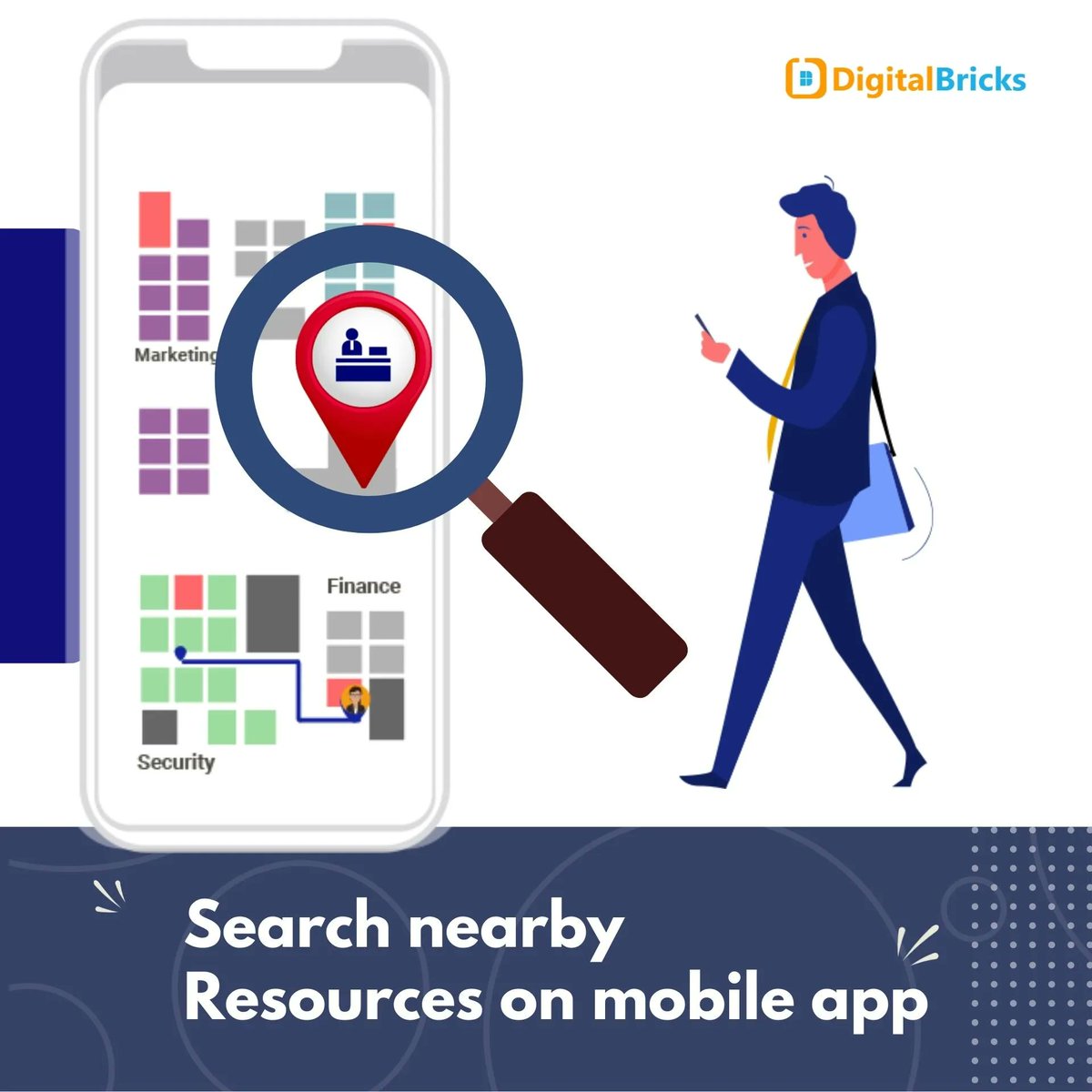 DigitalBricks2's tweet image. Search Nearby Resources | Mobile App
Using the Desk Management Mobile App employees can quickly search nearby people, resources and campus sites on interactive map and reach them using real-time navigation.
buff.ly/3RauCgP