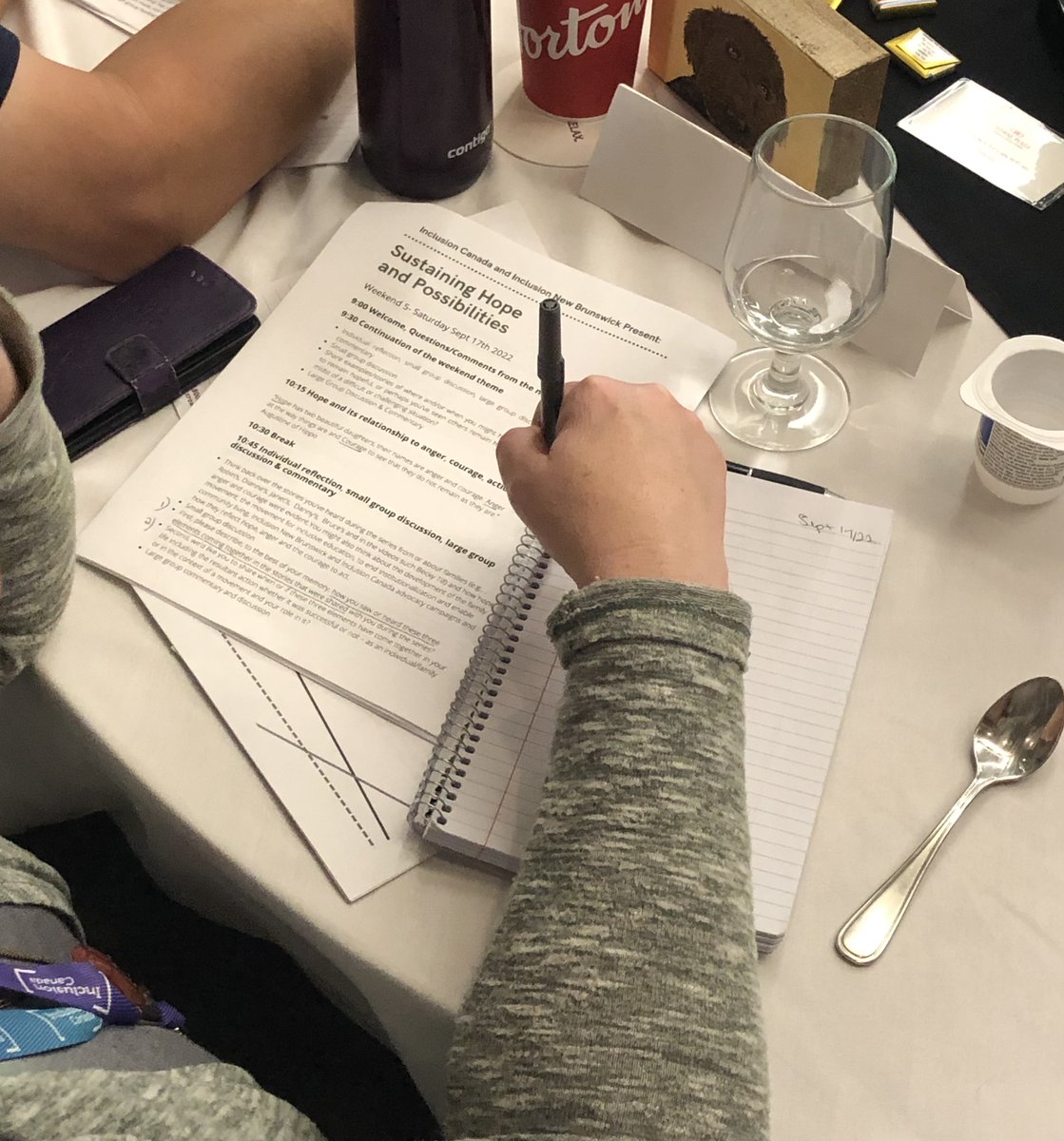 InclusionNB's tweet photo. @InclusionNB and @InclusionCA hosted the final weekend of the Family Leadership Development and Movement series with families and individuals. The focus this weekend was on sustaining hope and possibilities. https://t.co/2OPKnTHEn2