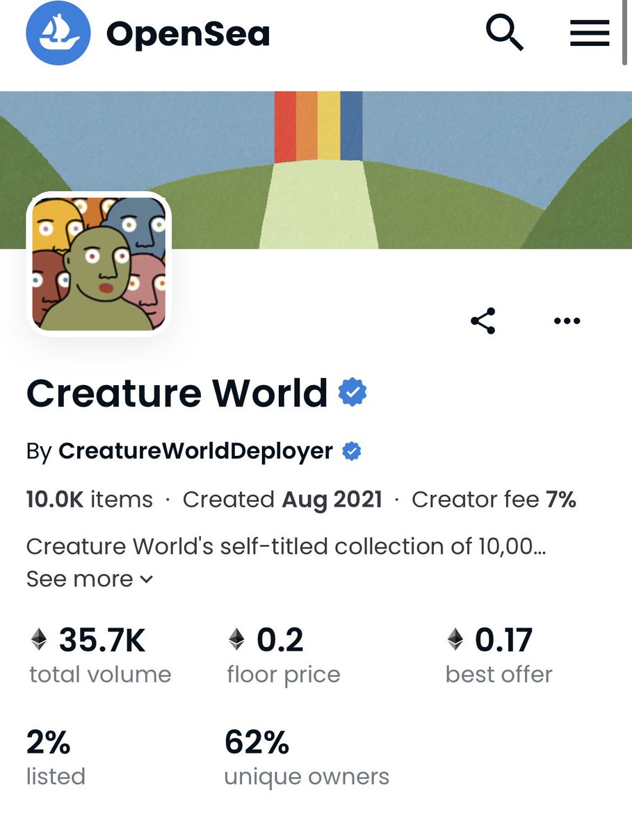 2% listed… insane <a href="/creatureworld/">Creature World</a>