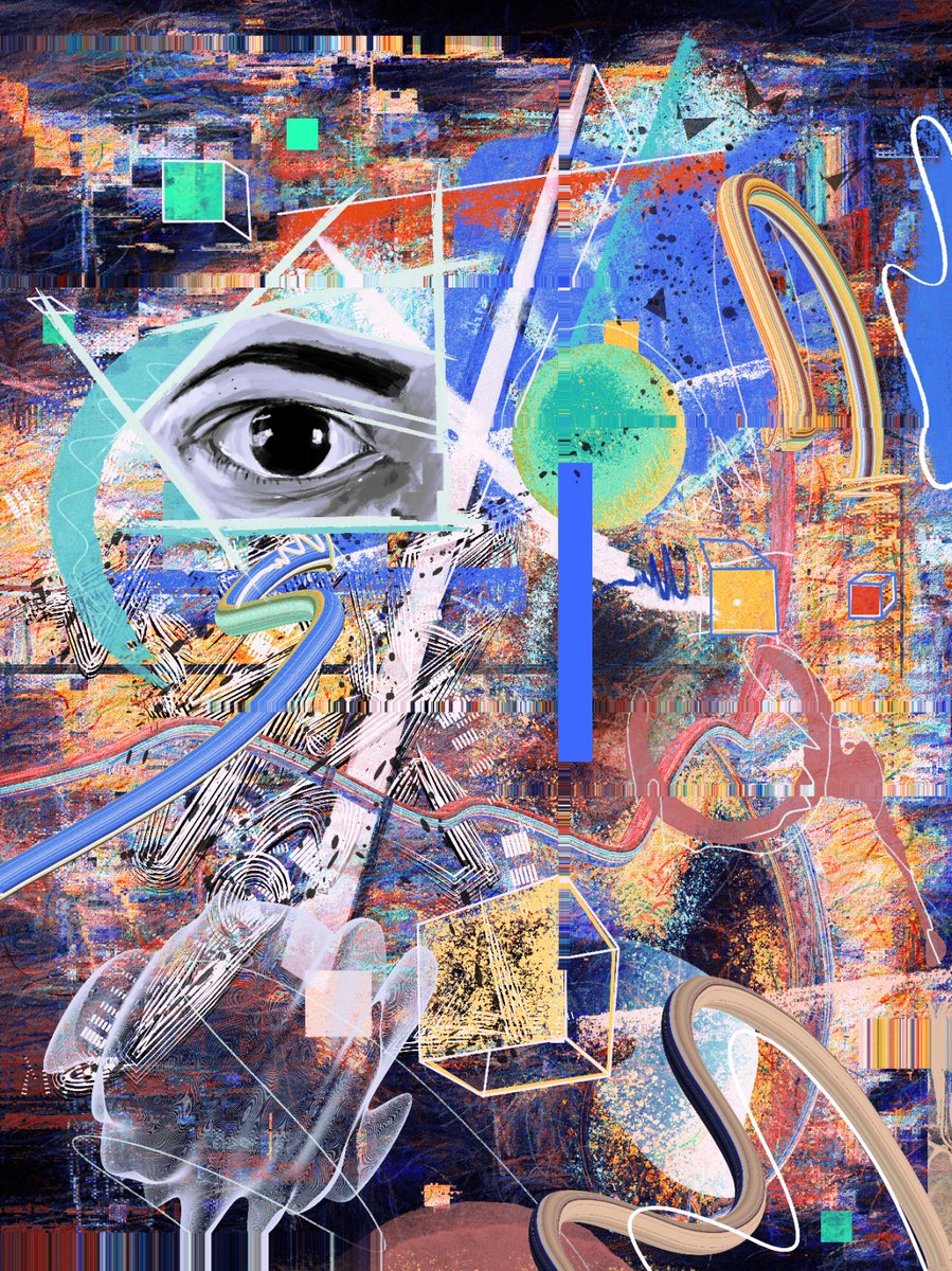 👀
Drop today 5 PM UTC on <a href="/exchgART/">Exchange Art</a> 🖤
👀
This is the forth piece from the /Notes from the Underground/ collection and  it's called /Child in time/
👀
It is inspired by Led Zeppelin s same name song 🖤