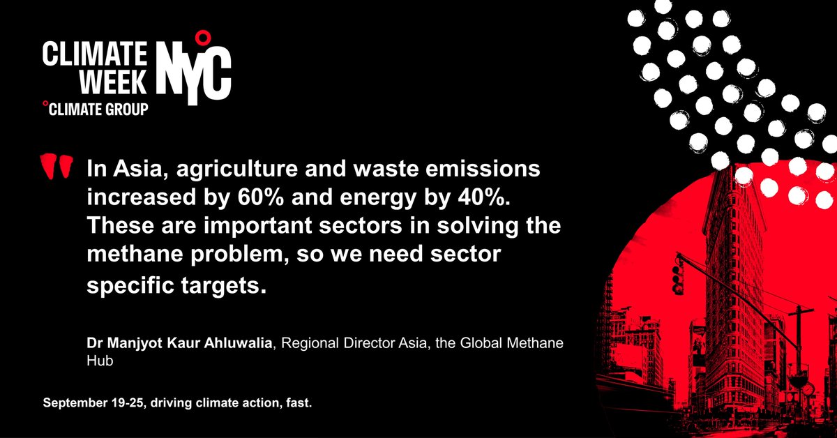 Dr Maniyot Kaur Ahluwalia from the Global Methane Hub explains the increase in energy and waste related emissions in Asia.

<a href="/ManjAhluwalia/">Dr. Manjyot Kaur Ahluwalia</a> <a href="/Gmethanehub/">Global Methane Hub</a>