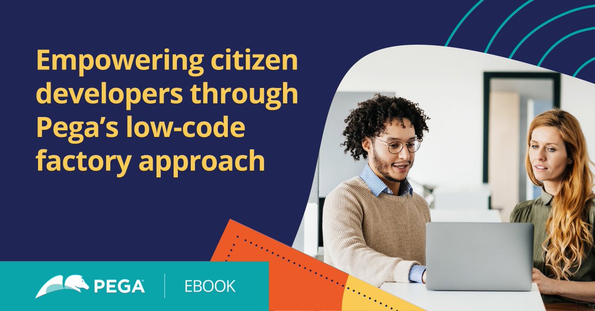 pega's tweet photo. If you’re building one app or 1,000 for this year’s #PegaHackathon, find out how our low-code factory approach can help your business and IT teams innovate, collaborate, and iterate better. https://t.co/pAWnPsXoHT https://t.co/kaOThI5D0W