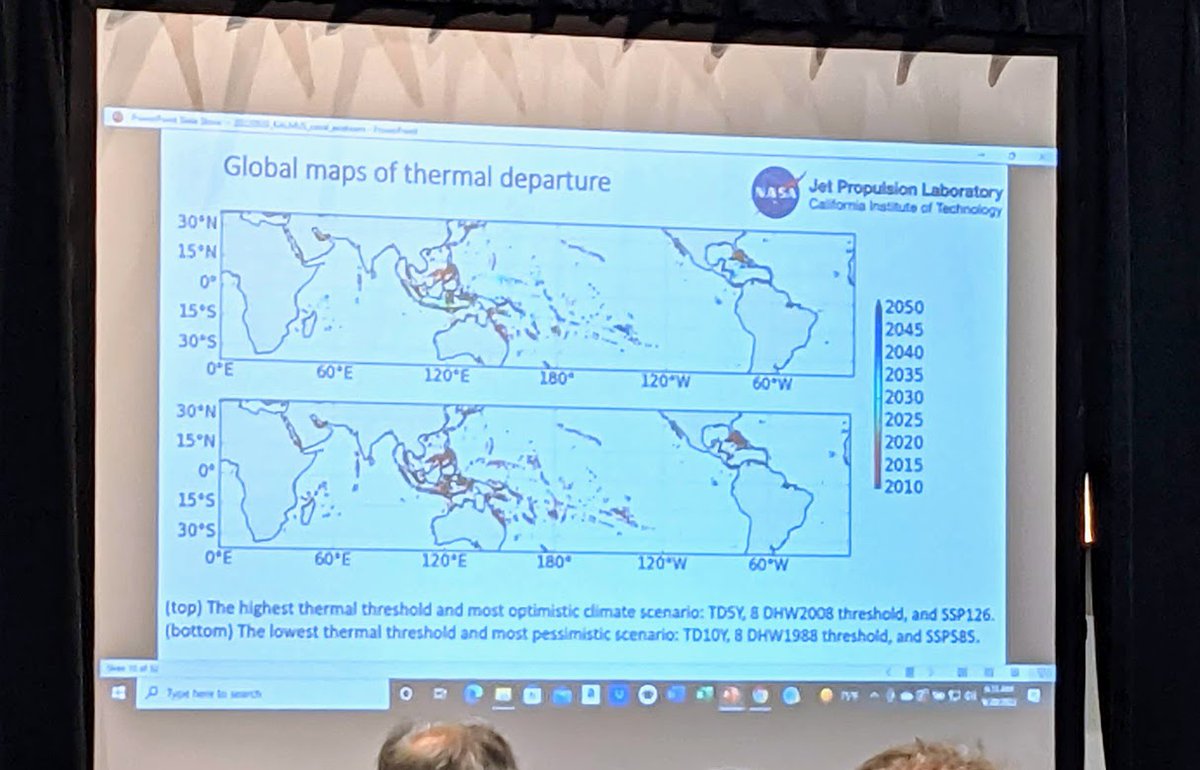 BzGEO's tweet photo. As a treat, at the ongoing #NASABEF meeting, we got to see a great talk by the one and only Dr. @ClimateHuman on the topic of his team's research on the impacts of #ClimateChange on #coral reef ecosystems. π§
https://t.co/DyyArNKd2B https://t.co/uBolBsE449