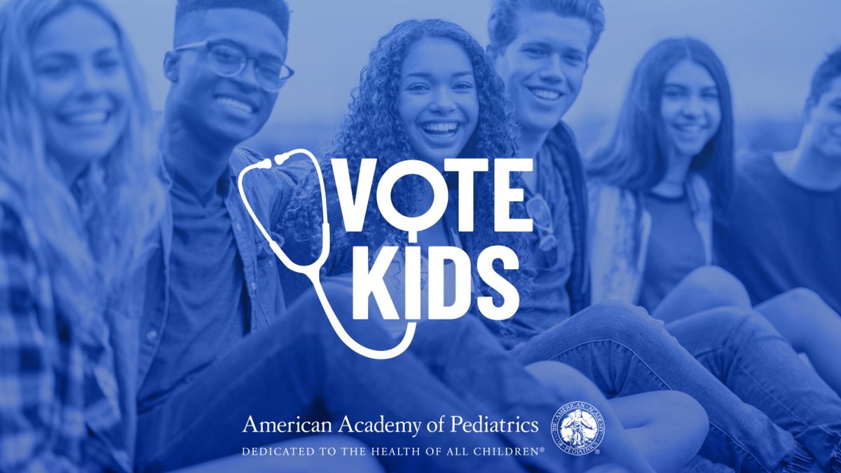 AmerAcadPeds's tweet photo. What does it mean to #VoteKids? Pediatricians can help mobilize peers, patients, and parents to vote because the health of all children depends on us! Visit https://t.co/VVxKxjsFak to learn more. #VoterRegistrationDay https://t.co/S59bklbqfT