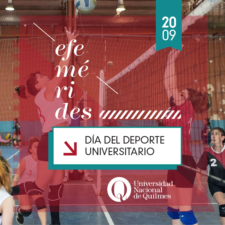 📅20 de septiembre - Día Internacional del Deporte Universitario 

Instaurado desde 2015 por la UNESCO busca destacar la importancia de la actividad física para una vida saludable y subrayar el aporte de las universidades al fomento de los valores ciudadanos a través del deporte.
