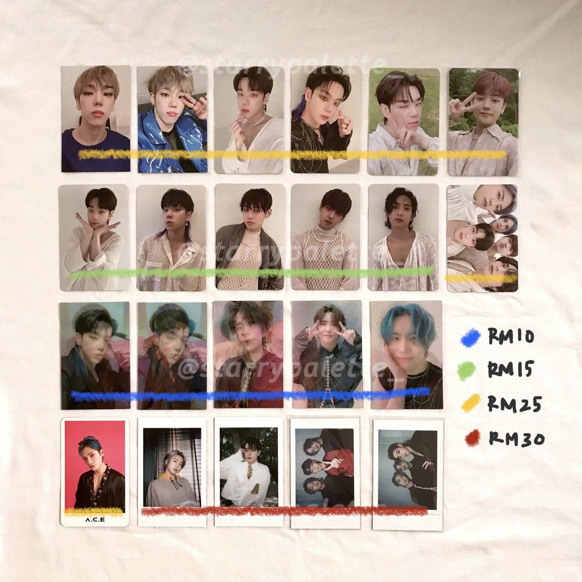 starrypalette_'s tweet photo. WTS LFB #starrypalette_rs
A.C.E
unsealed album
RM25 each
photocards
RM10 - 30
• based in 🇲🇾, can ship ww
• all ready stocks
• exc postage fee
• bulk buyers can nego
#pasarace #pasarACEwtt #ace #에이스 양도 https://t.co/gygUmJWNjI