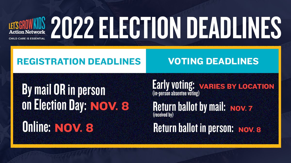 LetsGrowKidsAN's tweet photo. Hey Vermonters: Today is #NationalVoterRegistrationDay 🗳

If you haven't already, be sure to register so you're able to be a #ChildCareVoter in this year's election: https://t.co/Af4iUiAAY8 https://t.co/k7XPbI5cP5
