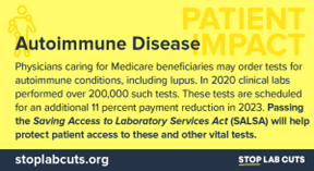 SunriseLab's tweet photo. #DYK? Scheduled #Medicare reimbursement cuts could compromise access to many of the clinical laboratory tests used to diagnose, monitor, and manage autoimmune diseases for America’s seniors. Learn how we can #StopLabCuts: https://t.co/Mt0X0JKHRg. https://t.co/n0IIeXa1dA