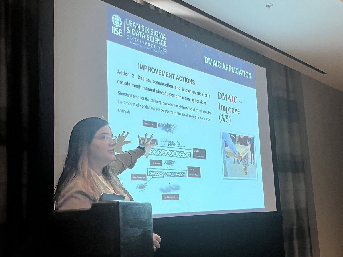 isabelalcivar_'s tweet photo. Today I presented our work on improving efficiencies in post harvest processes for small holding farmers at the #Lean6Data2022 @livingstone_cv @Rafandradec @espolfimcp https://t.co/gSF6gI03ZV