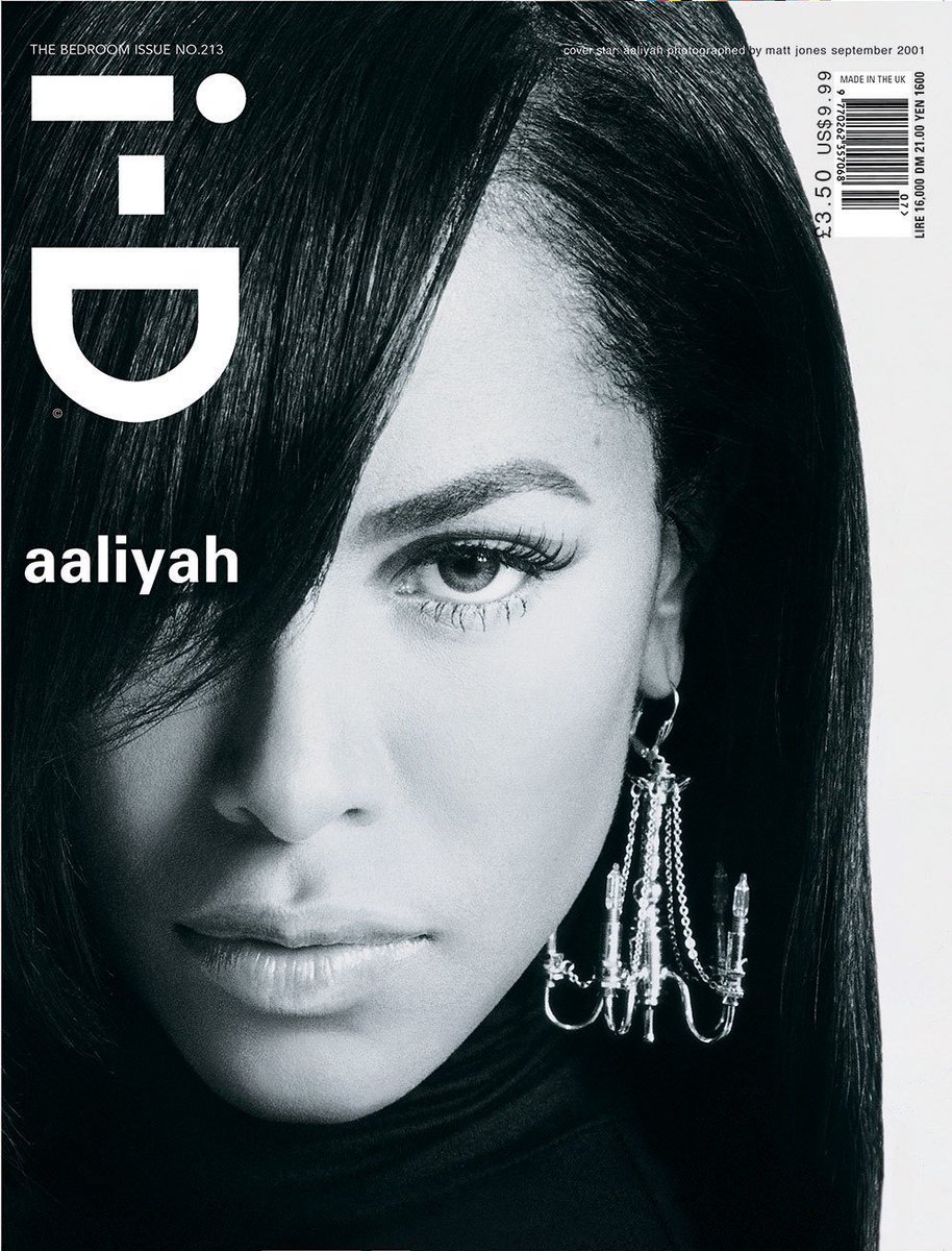 Matt Jones: " This was one of the last shoots Aaliyah did... She was so young; it was crazy. The cover came out days after the accident; it was already at the printers when she died."

Read the stories behind i-D's most iconic covers here: trib.al/yBRt71O