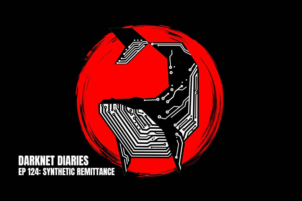 DarknetDiaries's tweet photo. Ep 124: Synthetic Remittance 

The picture is of a whale. Listen to the episode on Darknet Diaries. https://t.co/zkZqzVKr1q https://t.co/tP36nKSV2H