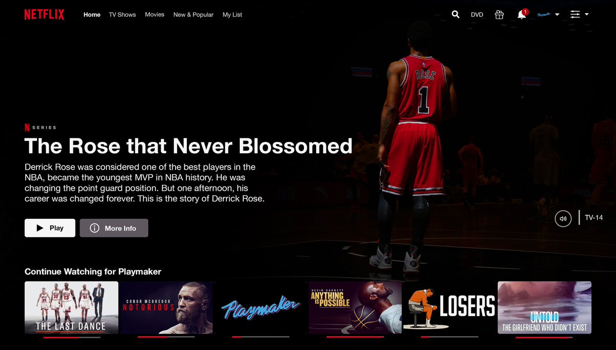 playmaker's tweet photo. Sports documentaries we’d love to see on Netflix, a thread: 🌹 https://t.co/OqKaWXevgF