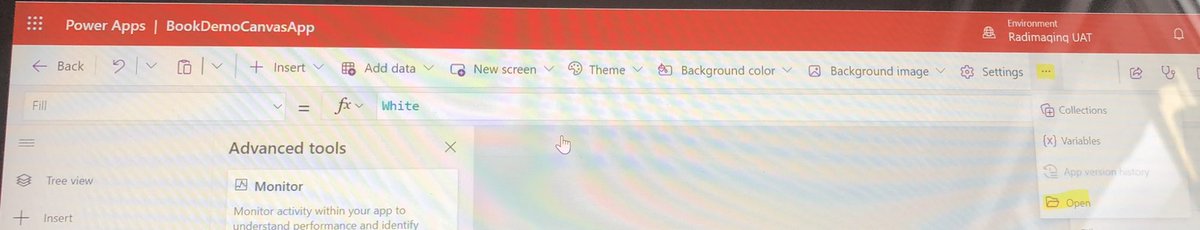 PaulBeck1's tweet photo. I’m liking the new command bar in Power Apps (canvas), it is contextually aware and makes development even easier. https://t.co/hS2zYscko3
