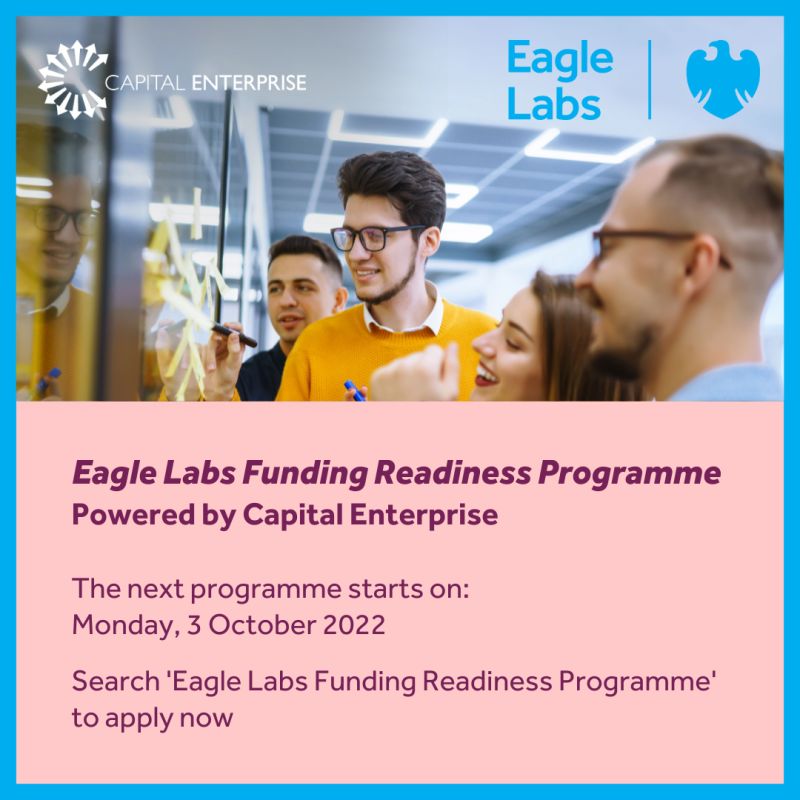 Eagle Labs Wales (@eagle_lab_wales) on Twitter photo Applications for our latest Funding Readiness Programme with <a href="/capenterprise/">Capital Enterprise</a> - designed to help founder navigate the funding landscape - are still open. Find out more and apply today labs.uk.barclays/what-we-offer/… #funding #entrepreneurs #founders Applications for our latest Funding Readiness Programme with <a href="/capenterprise/">Capital Enterprise</a> - designed to help founder navigate the funding landscape - are still open. Find out more and apply today labs.uk.barclays/what-we-offer/… #funding #entrepreneurs #founders