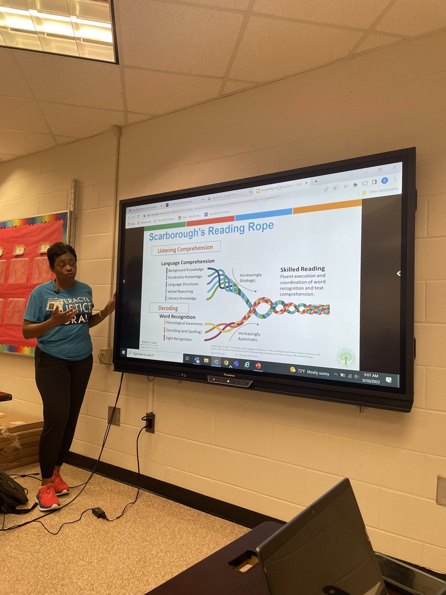 AP_Ayers's tweet photo. Thank you Ms. Morris for driving into the @RollinsCenter work with us @APSPerkerson #LiteracyAndJusticeForAll https://t.co/BiDZbYtwfw