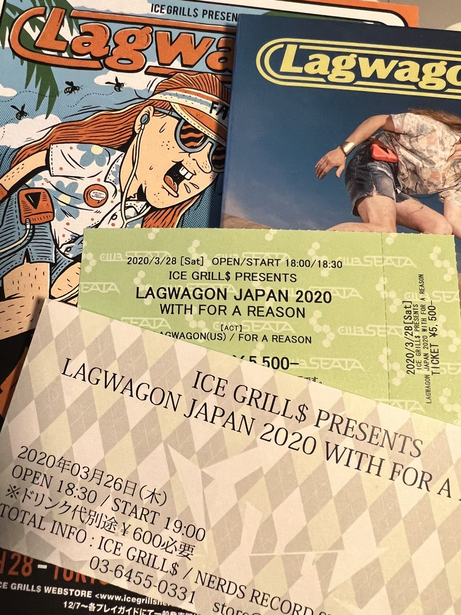 HN0725's tweet photo. 来年4月の楽しみが♪
#Lagwagon
#IceGrill https://t.co/48xwYDAFO8