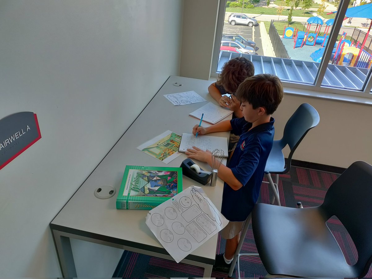 SpanglerCCLS's tweet photo. Seventh graders got to flash-write several scenes using characters they created, a setting, and several random props. @CCLSChargers https://t.co/VSYMJkv5P3