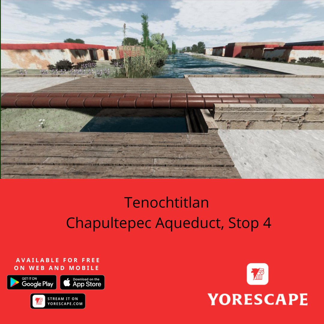 What do you know about the aqueducts that were the lifeblood of Tenochtitlan? #TravelTuesday #3DModel #Architecture #Archaeology #3DModeling #edtech #History #learning #FZP #Aztecs #Tenochtitlan 
 yorescape.page.link/DCJPesEzo63Cr2…