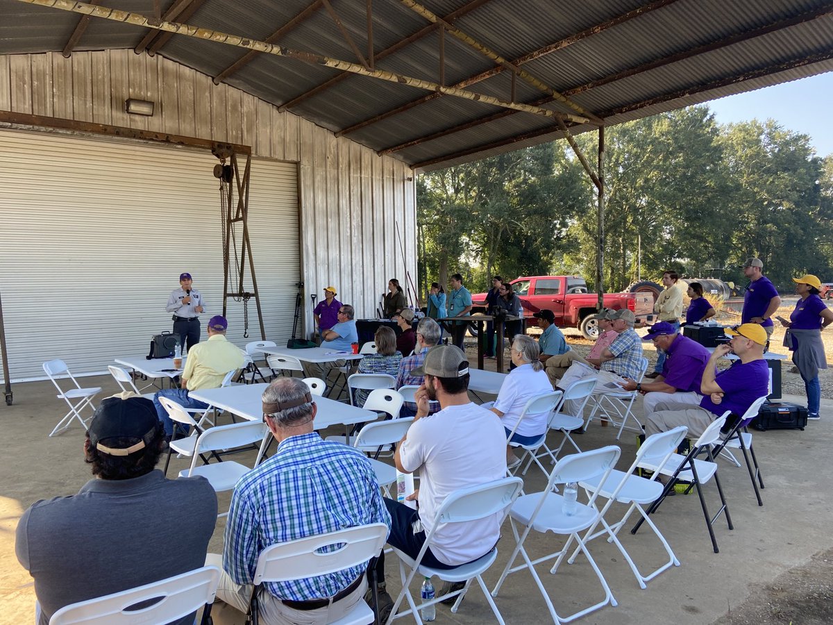 ⁦@LSUAgCenter⁩ #TaylorFoundation sugarcane field day to talk about BMPs