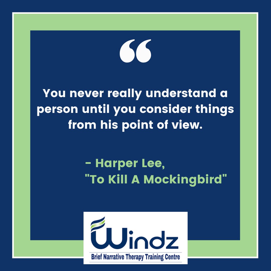 windzcentre's tweet photo. Being able to change perspective while listening is a skill that most therapists and counsellors take a lifetime to develop - and is one of the most important they can bring to any session!

#windzcentre #narrativetherapy #narrative #psychotherapy #therapist #counsellor https://t.co/tArX6XrJs6