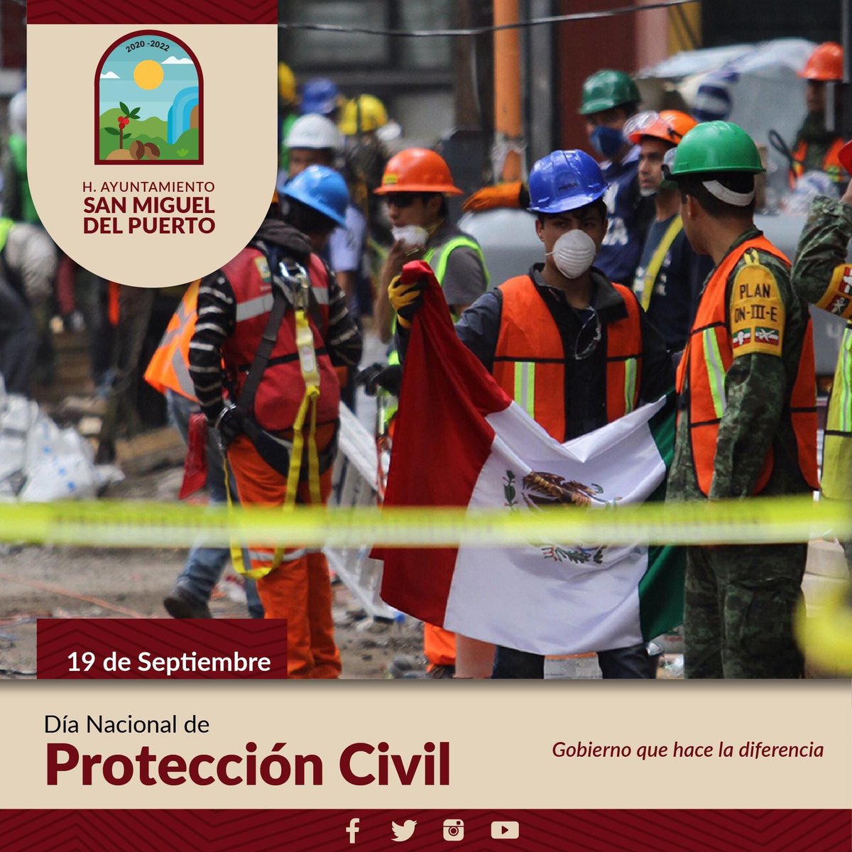 DonChepe_'s tweet photo. En este Día Nacional de #ProtecciónCivil, 👩🏻‍🚒 reconozco y agradezco a las corporaciones encargadas de salvaguardar la integridad y patrimonio de los sanmigueleños. https://t.co/BEIWhS1obx