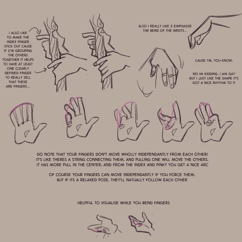 EtheringtonBros's tweet photo. Our feature tutorial/artist today is this set of notes on drawing HANDS, by the talented @captainharrie! Loads of great observations here on ways to draw more INTUITIVELY, by thinking more about PROFILE and GESTURE! #anine #manga #comicart #aninationdev #gameart #illustration https://t.co/UvX8cS9iJH