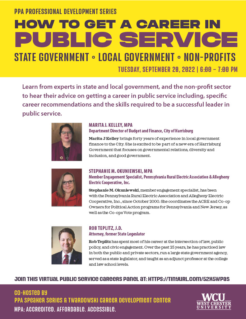 If you haven't put this on your calendar, make sure to do it now! This FREE event is this evening at 6pm! Learn about how to get a career in public service!