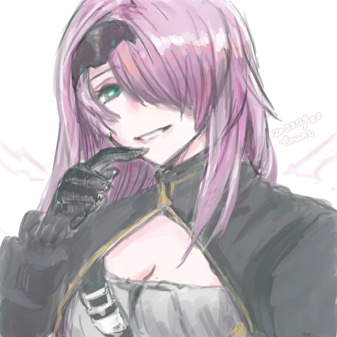 #アークナイツ版深夜の真剣お絵かき60分一本勝負 ヴェルリヴ。