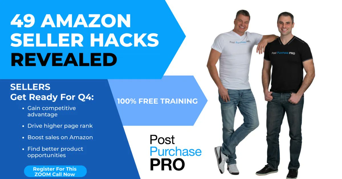 RobStanleyUSA's tweet photo. Join Post Purchase Pro for 49 Amazon seller hacks and strategies: https://t.co/jZv2mgfABU

#amazonseller #amazonfba #amazonus #fba #amazonsellers #amazonfbaseller #getida #fbaseller #amazonbusiness #amazonfbatips #sellingonamazon #amazonfbalife #amazonfbasellers #followme https://t.co/DnhBMIycd7