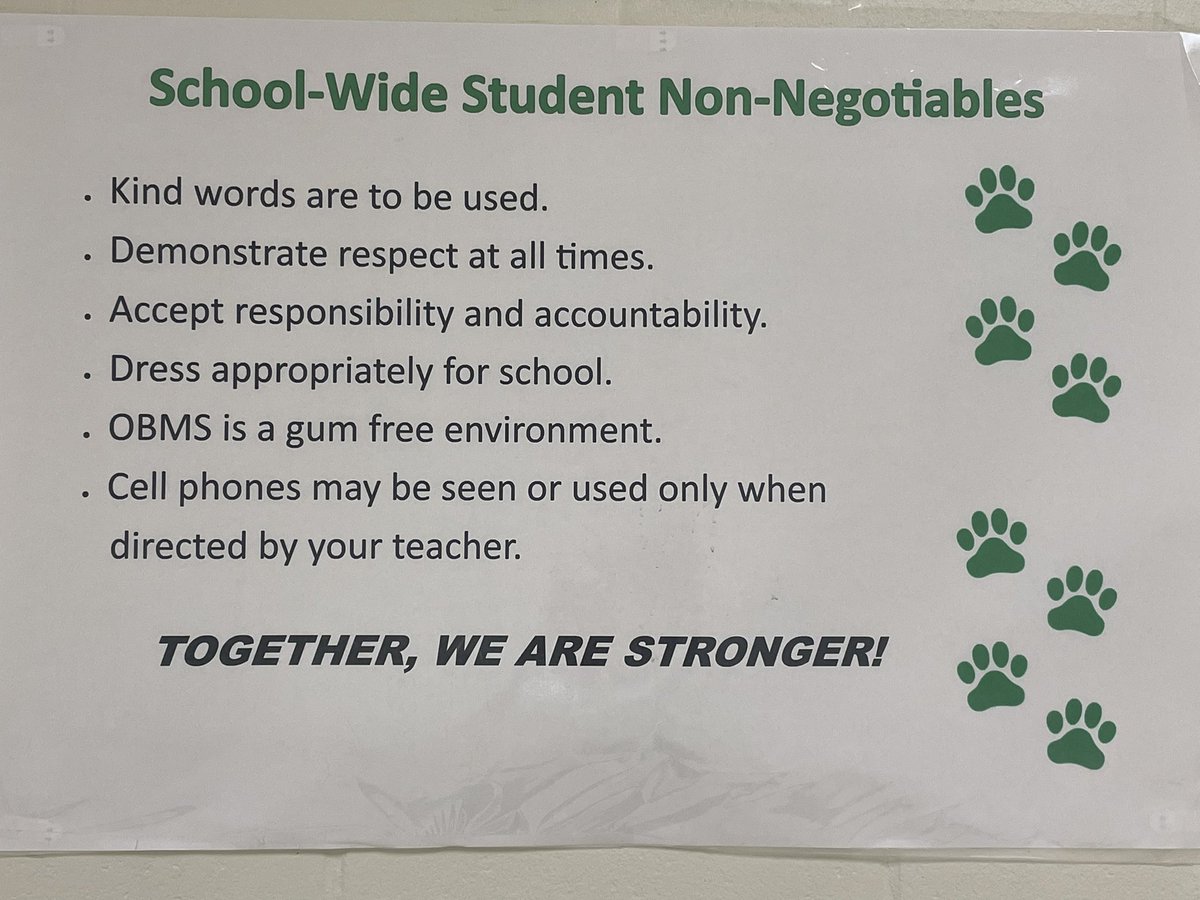 OBMS Panthers <a href="/flpbis/">Florida PBIS</a> strong! Keep building <a href="/PCorr11/">Patricia Corr</a> <a href="/hhendricksSEL/">Hannah Hendricks</a>