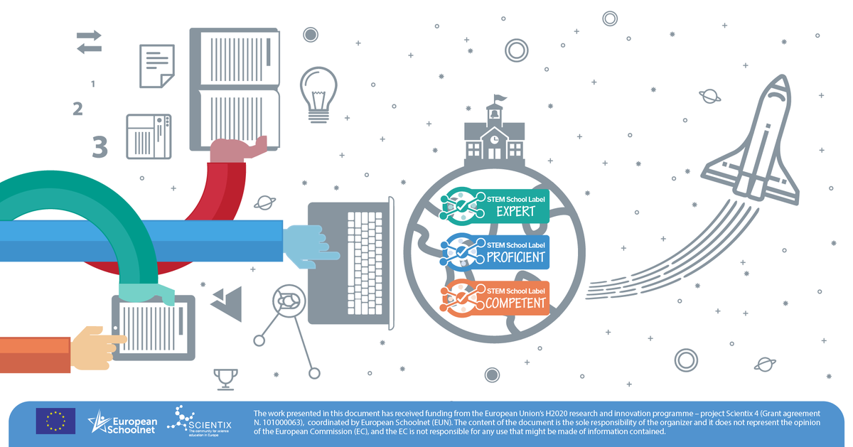 STEM_Label's tweet image. 🪧 The first Scientix STEM School Label video is out! 🪧
👀Watch it below and listen to what our #ScientixAmbassadors have to say about the benefits of joining us!
👉Use the hashtag #STEM_Label and let everyone know about the initiative!
bit.ly/SSL-video