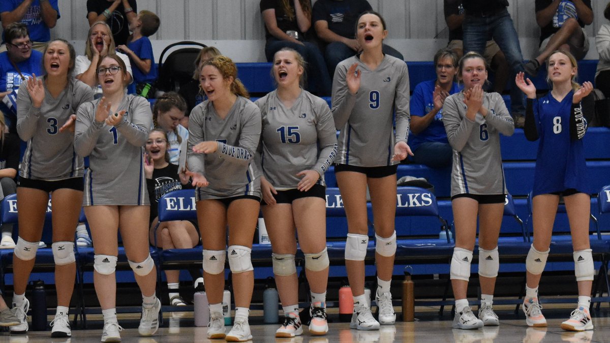 #GameDay for the #BlueDragons. Hosting a good, tough #DellRapids Volleyball team in the #DragonsLair tonight. C starting at 5:00, JV, Varsity to follow. #MakeItHappen ladies! Ready to #GetLoud!