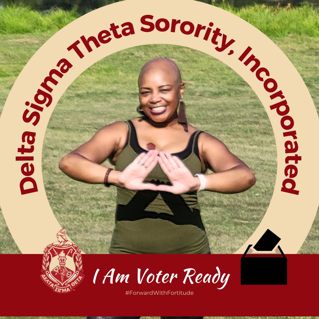 VeronicaJacks13's tweet photo. I am a proud registered active voter! Are you???
Please register to vote, your life and livelihood depends on it 

#ForwardWithFortitude
#PowerInOurVoice
#HonorThe22
#DeltasVote
#DSTVoterReady https://t.co/oGKoVHXsv9
