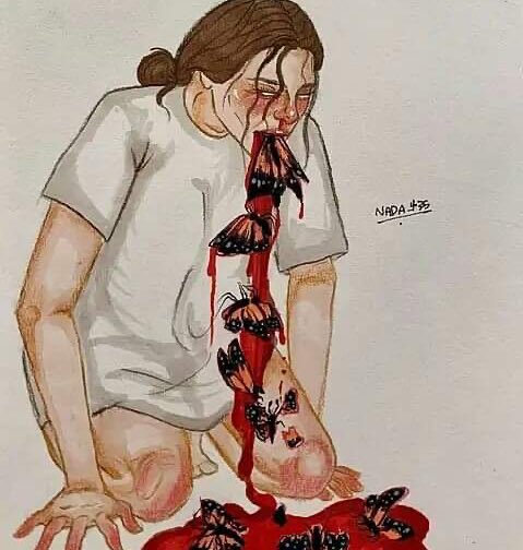 Hambasayangnya's tweet image. When the butterflies turn into trauma