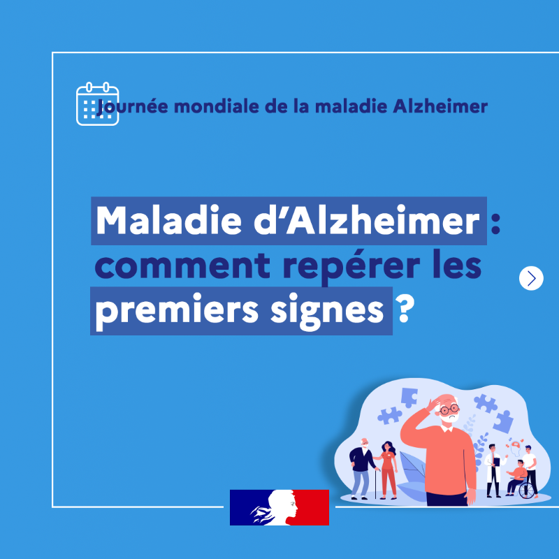 Sante_Gouv's tweet photo. #JournéeMondialeAlzheimer | La maladie d’Alzheimer touche 23% de la population après 80 ans. 

Quels sont les premiers signes qui doivent alerter ? ⤵